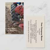 Visitekaartje tractor en ploeg (Voorkant / Achterkant)
