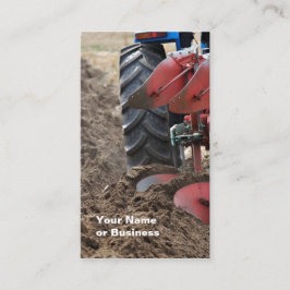 Visitekaartje tractor en ploeg