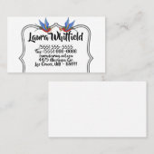 visitekaartje Traditioneel Tattoo van vogels (Voorkant / Achterkant)