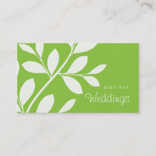 visitekaartje Tree Branch Wedding Planner green