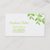 visitekaartje Tree Branch Wedding Planner green (Achterkant)