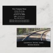 Visitekaartje treinsporen (Voorkant / Achterkant)