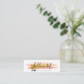 Visitekaartje Trendy beautician (Staand voorkant)