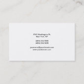 Visitekaartje Trendy Black & White Script Manager (Achterkant)