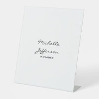 Visitekaartje Trendy Black & White Script Manager