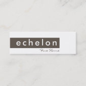 VISITEKAARTJE Trendy Modern Simple Tab Bruin (Voorkant)