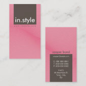 VISITEKAARTJE :: trendy moderne Sway P10 (Voorkant / Achterkant)