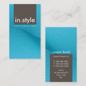 VISITEKAARTJE :: trendy moderne sway P13 (Voorkant / Achterkant)