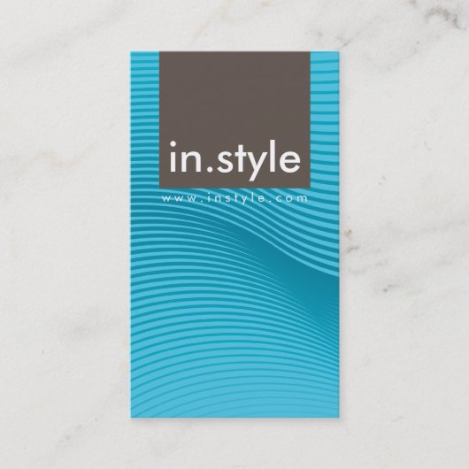 VISITEKAARTJE :: trendy moderne sway P13 (Voorkant)