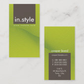 VISITEKAARTJE :: trendy moderne sway P6 (Voorkant / Achterkant)