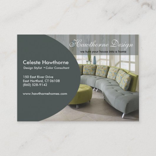 Visitekaartje Trendy Ovale Profile (Voorkant)