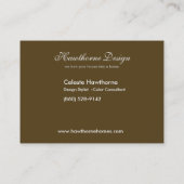 Visitekaartje Trendy Ovale Profile (Achterkant)