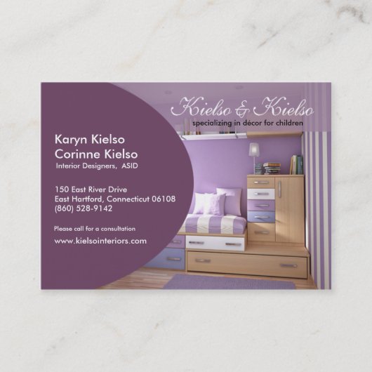 Visitekaartje Trendy Ovale Profile (Voorkant)