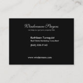 Visitekaartje Trendy Ovale Profile (Achterkant)