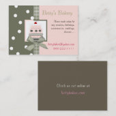 Visitekaartje Trendy Pink en Khaki (Voorkant / Achterkant)