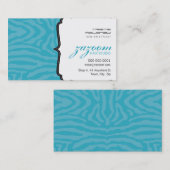 VISITEKAARTJE trendy zebra streep (Voorkant / Achterkant)