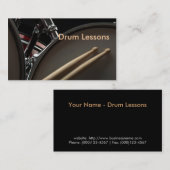 Visitekaartje: Trommellessen Visitekaartje (Voorkant / Achterkant)