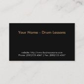 Visitekaartje: Trommellessen Visitekaartje (Achterkant)