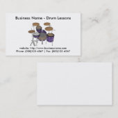 Visitekaartje: Trommellessen Visitekaartje (Voorkant / Achterkant)