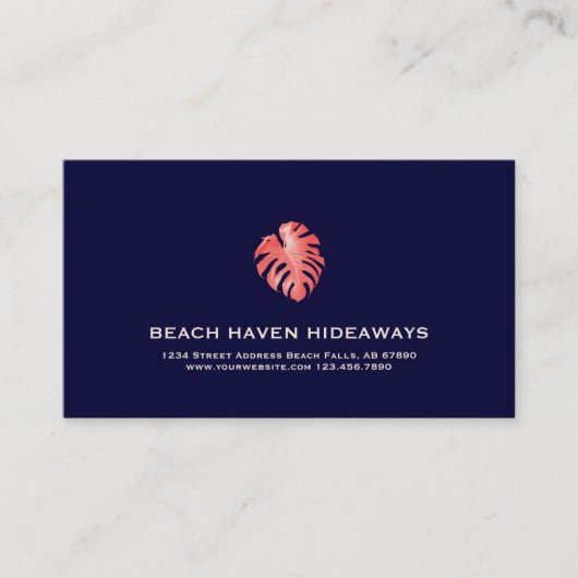 Visitekaartje Tropical Property Management (Voorkant)