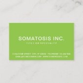 visitekaartje tropische bladeren (Achterkant)