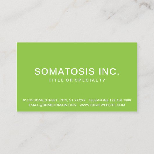 visitekaartje tropische bladeren (Achterkant)