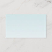 Visitekaartje Tropische Bloem op Blauwe Ombre (Achterkant)