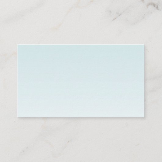 Visitekaartje Tropische Bloem op Blauwe Ombre (Achterkant)