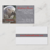 Visitekaartje tropische vogels (Voorkant / Achterkant)