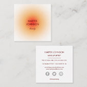 visitekaartje tropische zon (Voorkant / Achterkant)