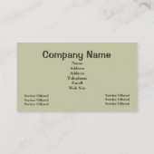 Visitekaartje tuincentrum en landschapsontwerp (Achterkant)