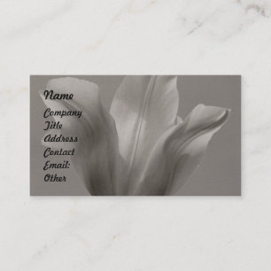visitekaartje-Tulip Black en White Visitekaartje