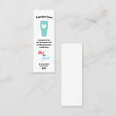 Visitekaartje Tumbler Care Instructions (Voorkant / Achterkant)