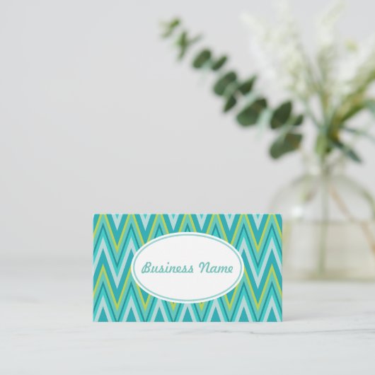 Visitekaartje Turquoise Pattern (Staand voorkant)