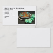 Visitekaartje Turquoise Stone Earbelt (Voorkant / Achterkant)