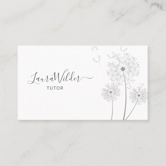 Visitekaartje Tutor (Voorkant)