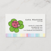 Visitekaartje Tutor Cute Ladybug (Voorkant)