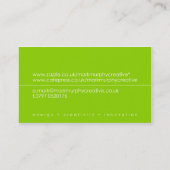 visitekaartje twee (Achterkant)