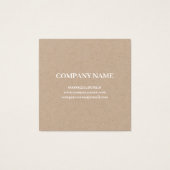 VISITEKAARTJE :  TYPEWRITER : NATUURLIJK (Achterkant)