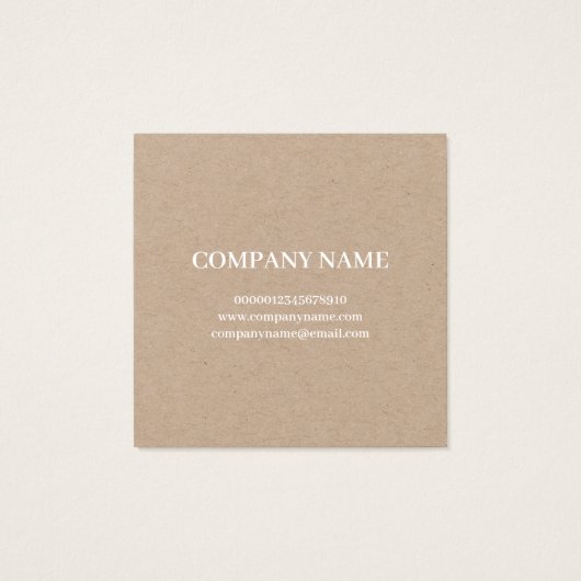 VISITEKAARTJE :  TYPEWRITER : NATUURLIJK (Achterkant)