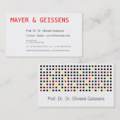 Visitekaartje typografie (Voorkant / Achterkant)