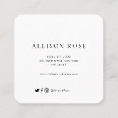 visitekaartje uit luxe lederzelfade (Achterkant)