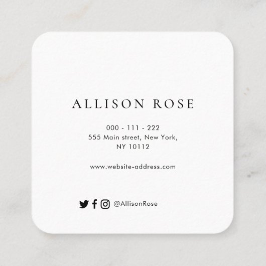 visitekaartje uit luxe lederzelfade (Achterkant)