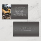 Visitekaartje uitgravingsservice (Voorkant / Achterkant)