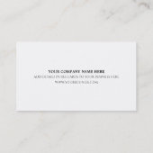 Visitekaartje uitgravingsservice (Achterkant)