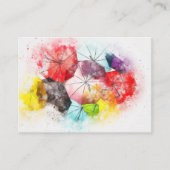 visitekaartje Umbrella fotografen Decoraters (Voorkant)