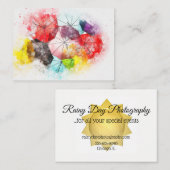 visitekaartje Umbrella fotografen Decoraters (Voorkant / Achterkant)