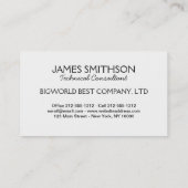 Visitekaartje Uw Foto Aangepaste Sjabloon Plain (Achterkant)