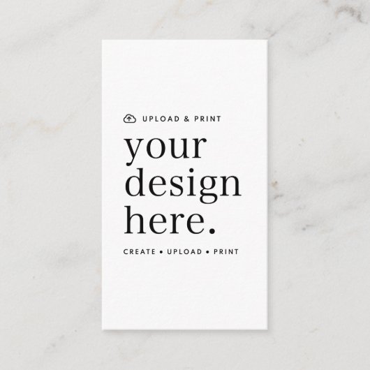 Visitekaartje uw ontwerp-upload (Voorkant)