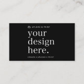 Visitekaartje uw ontwerp-upload (Voorkant)